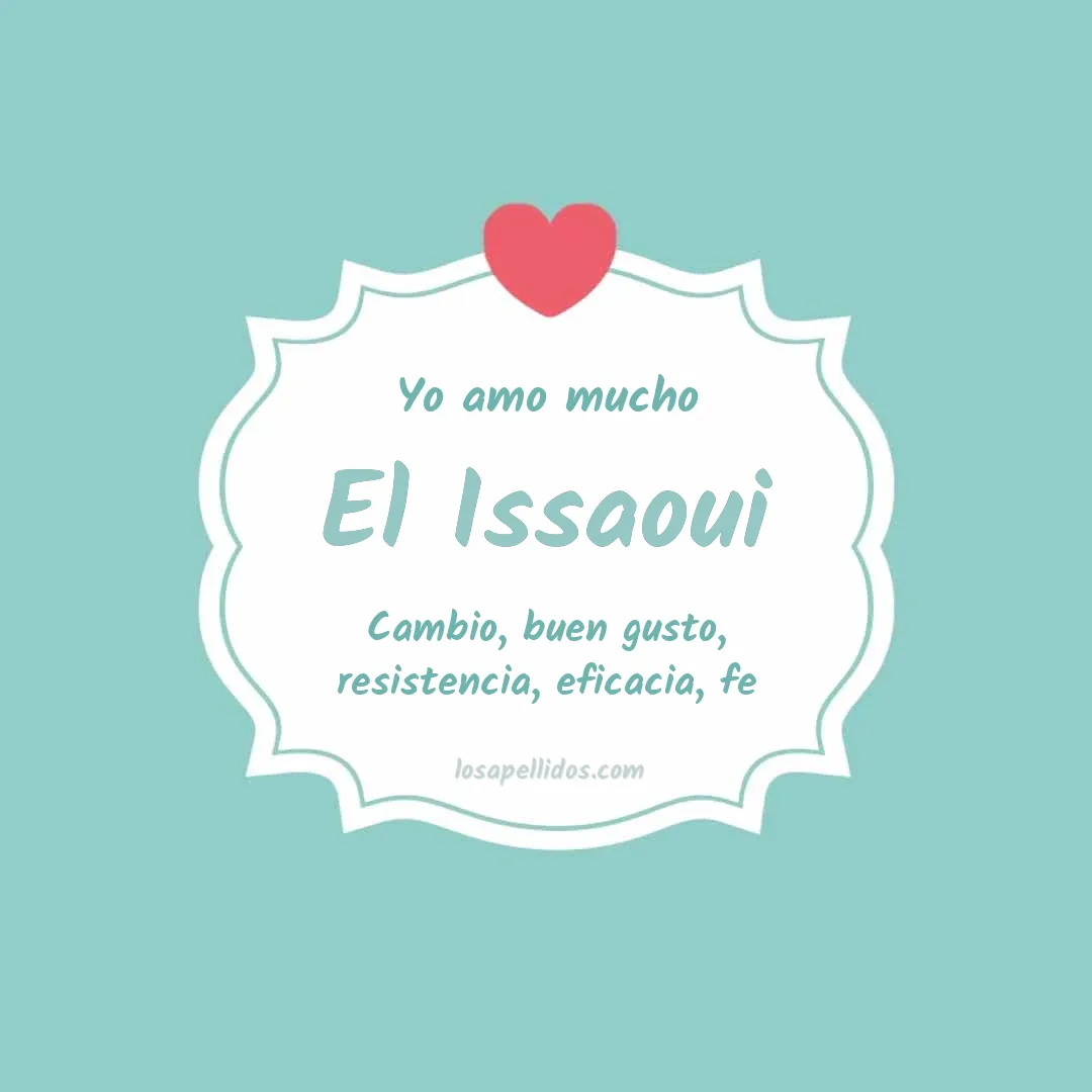 Yo amo mucho El issaoui