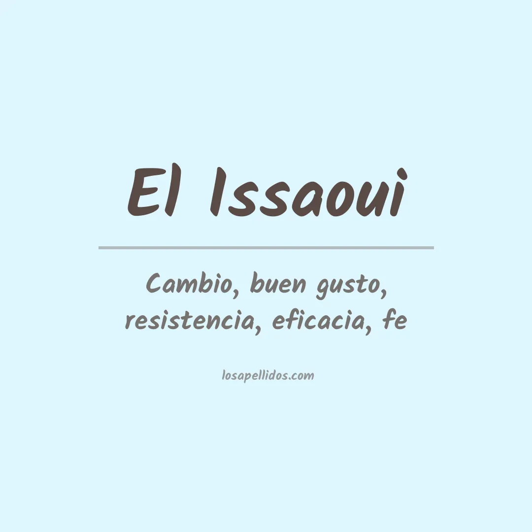 Apellido El issaoui