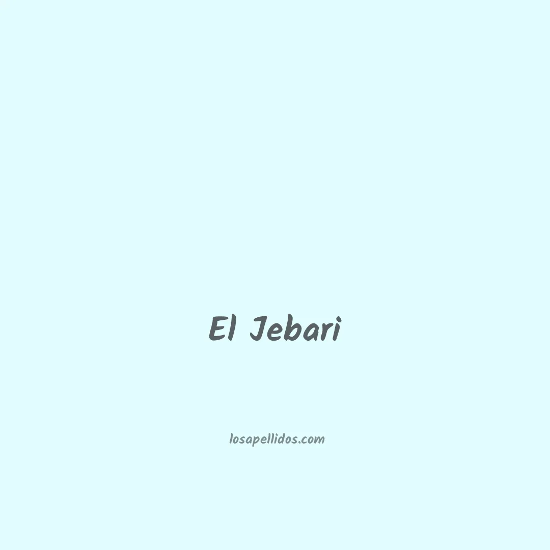 El jebari en chino