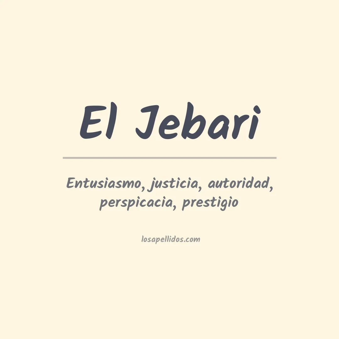 Apellido El jebari