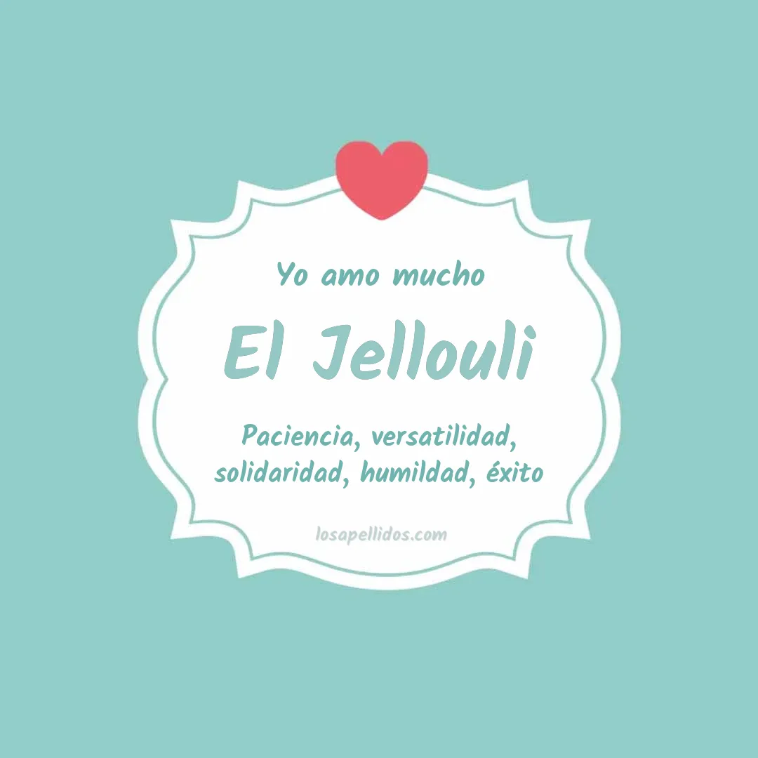 Yo amo mucho El jellouli
