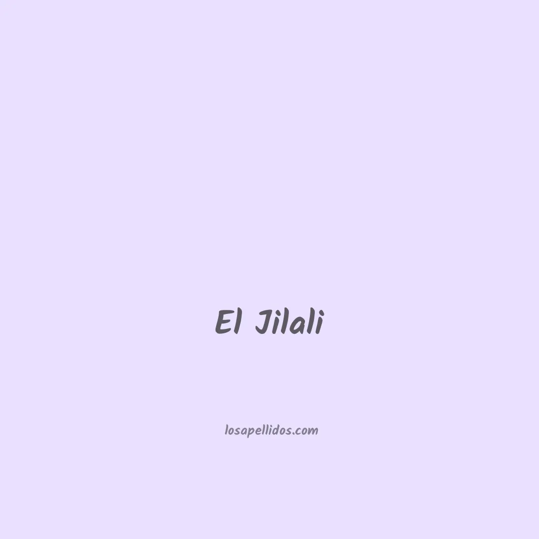 El jilali en chino