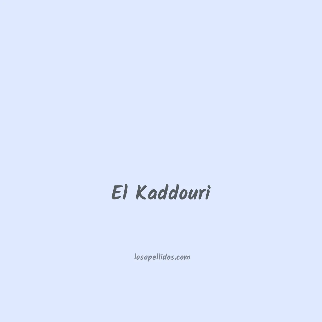 El kaddouri en chino