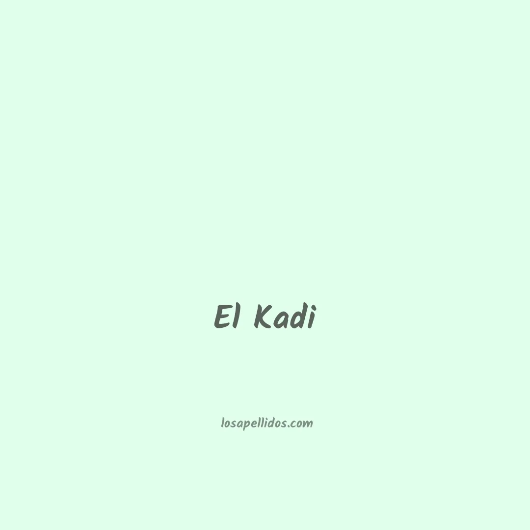 El kadi en chino
