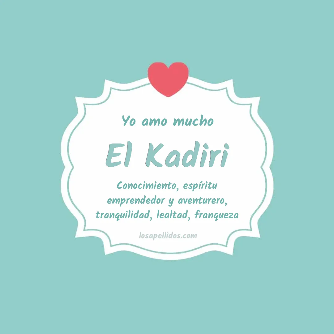 Yo amo mucho El kadiri