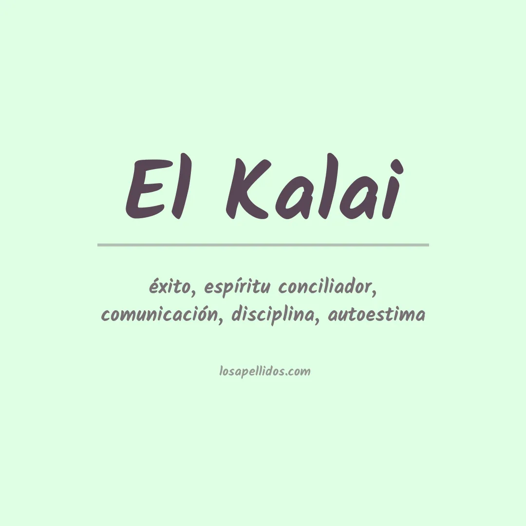 Apellido El kalai