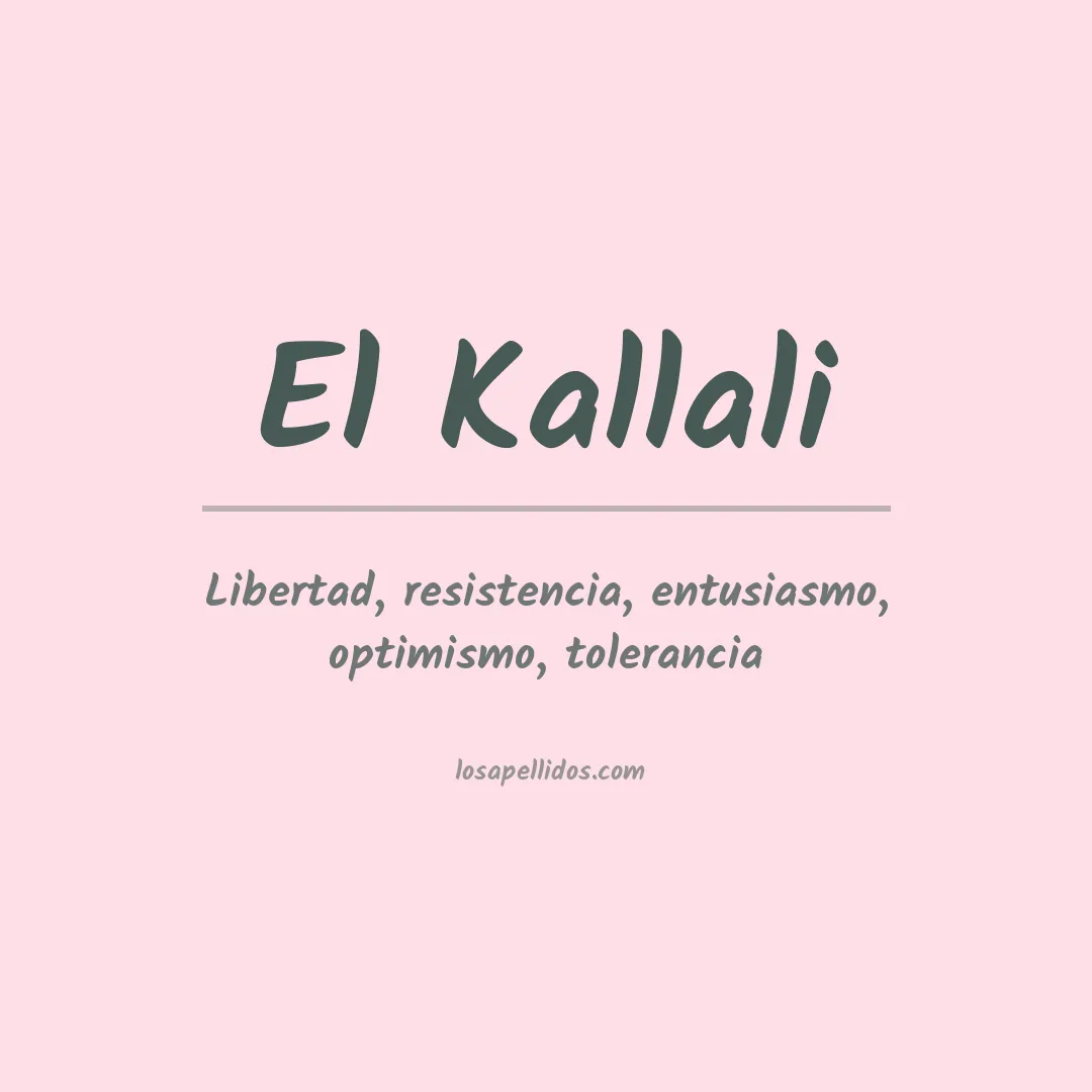 Apellido El kallali
