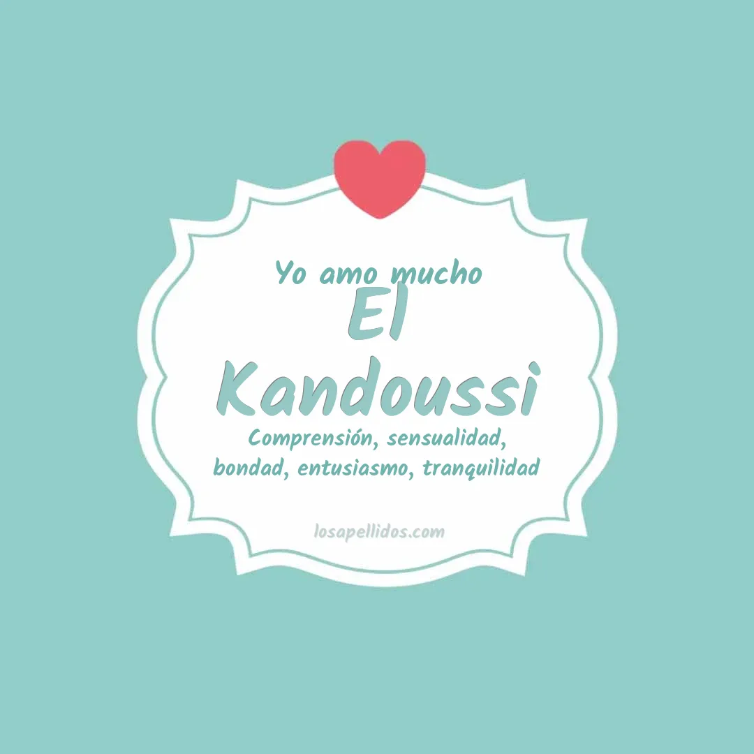 Yo amo mucho El kandoussi