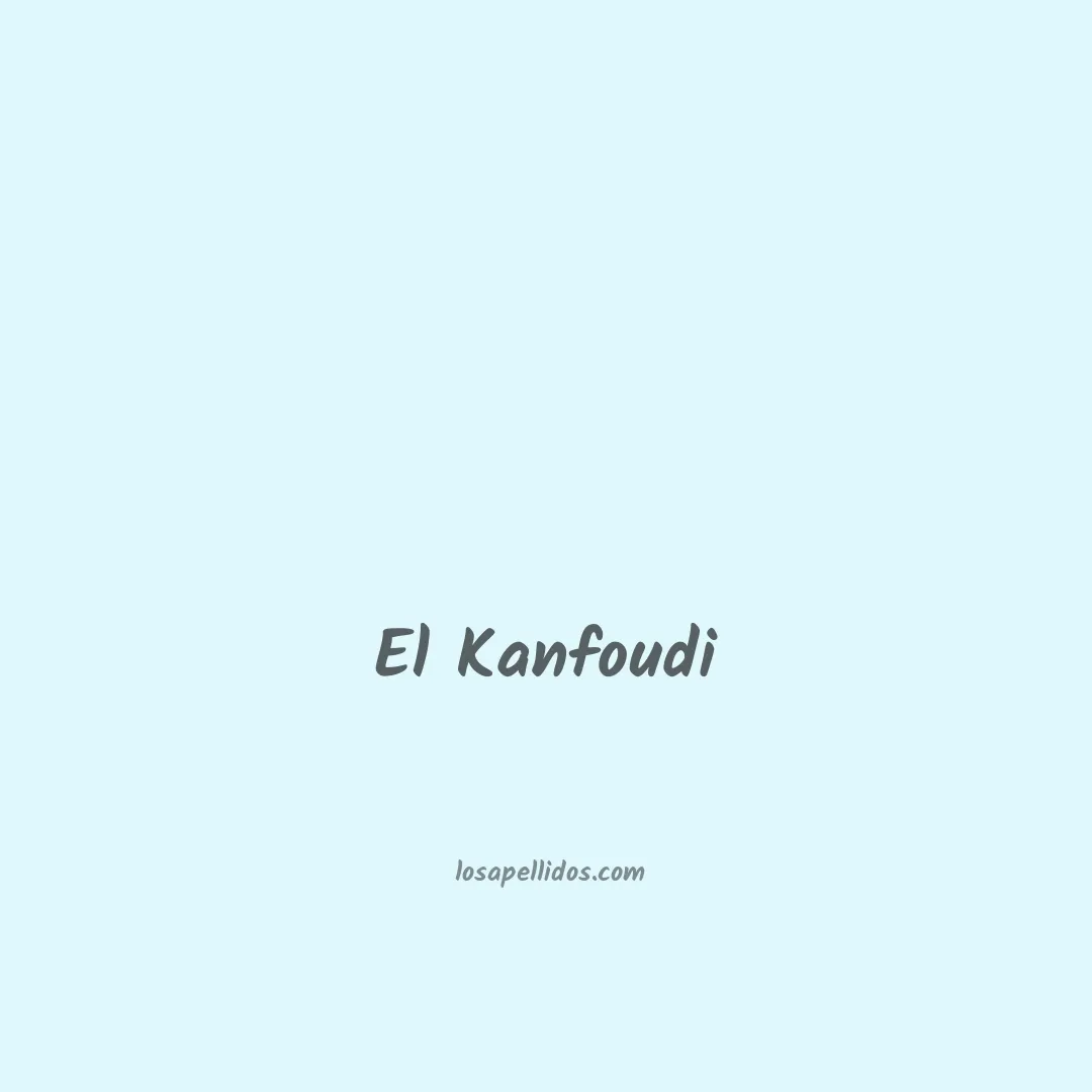El kanfoudi en chino
