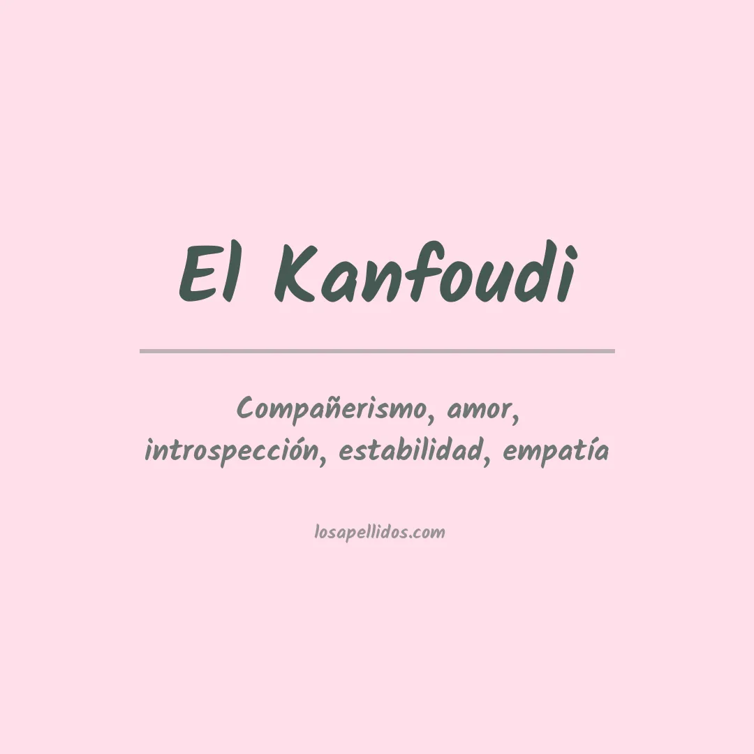 Apellido El kanfoudi