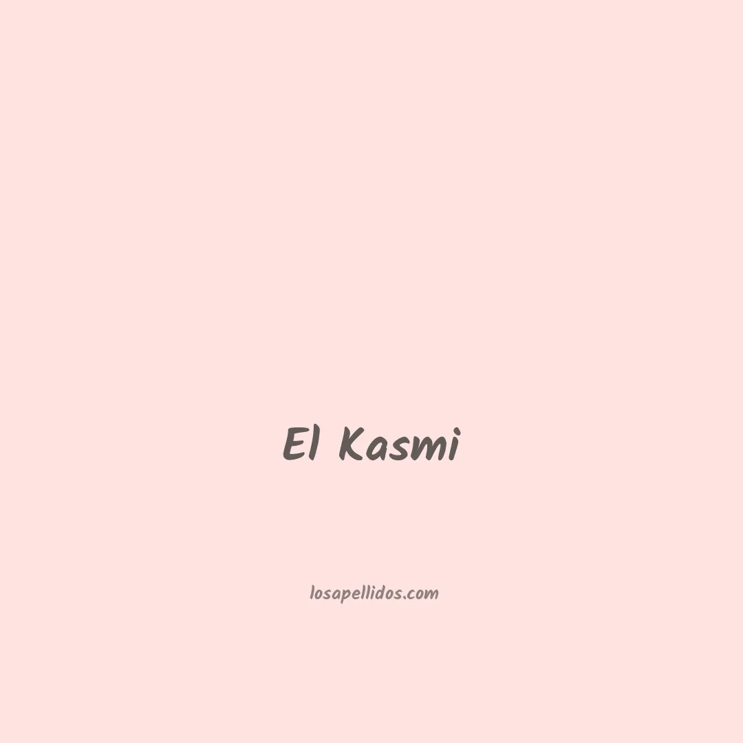 El kasmi en chino