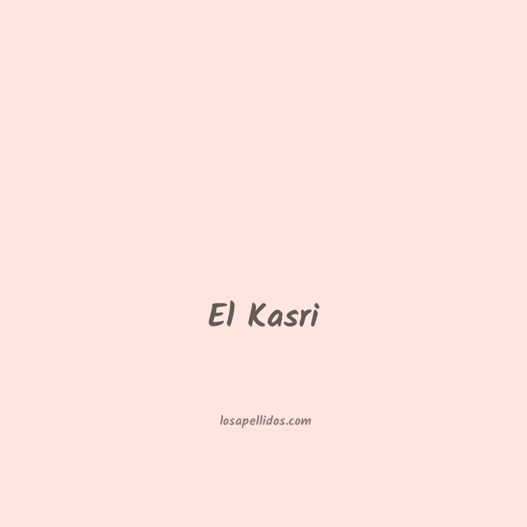 El kasri en chino