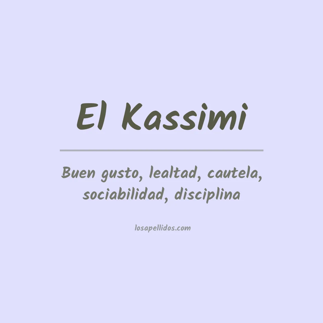 Apellido El kassimi