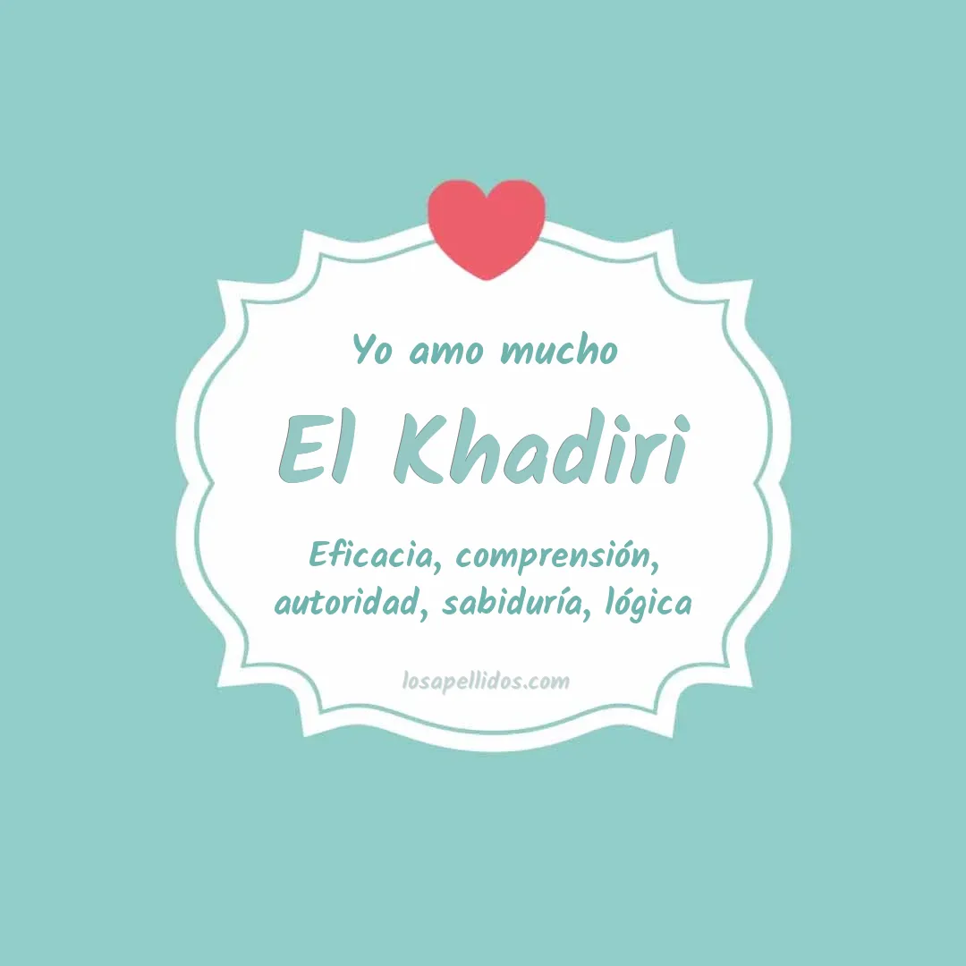 Yo amo mucho El khadiri