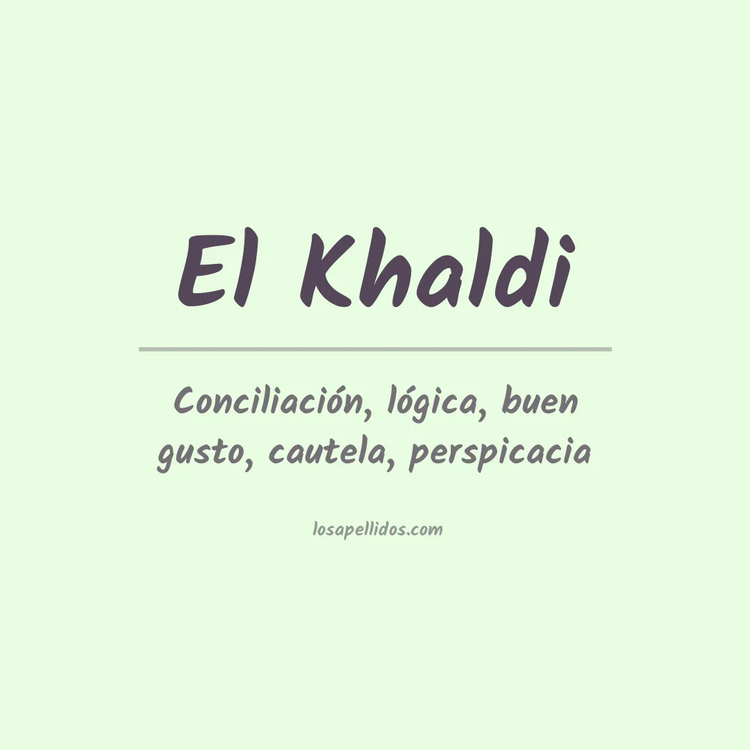 Apellido El khaldi