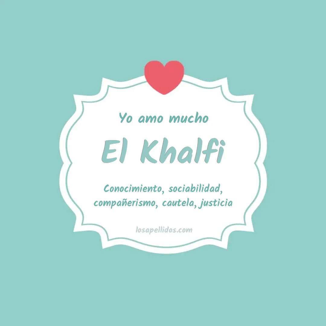 Yo amo mucho El khalfi