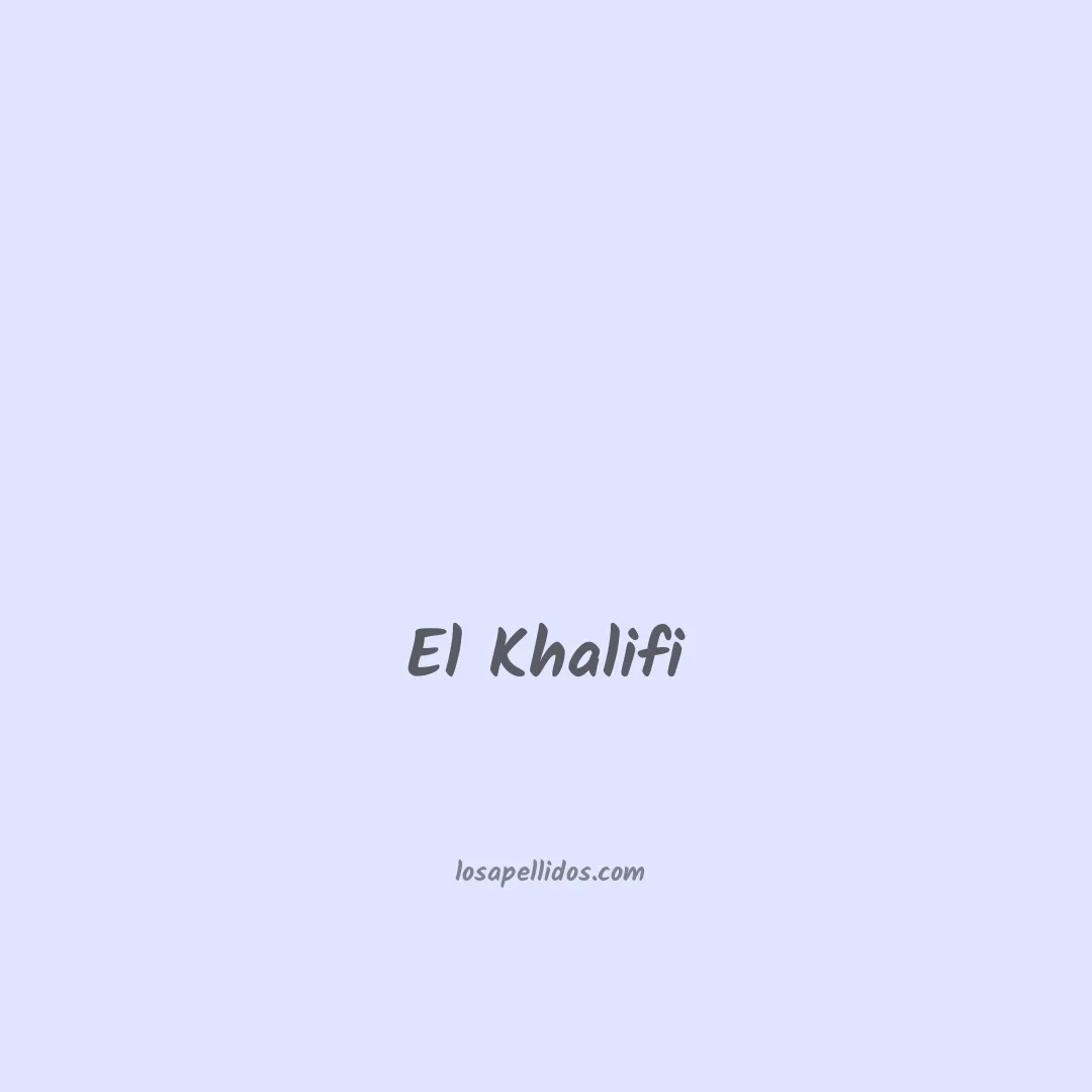 El khalifi en chino