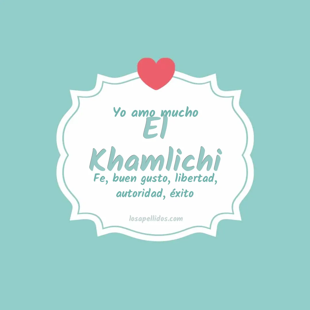 Yo amo mucho El khamlichi