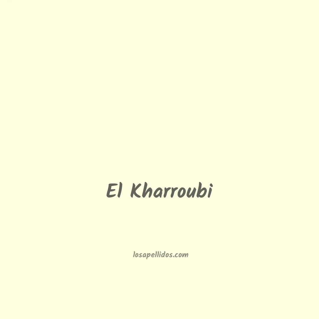 El kharroubi en chino