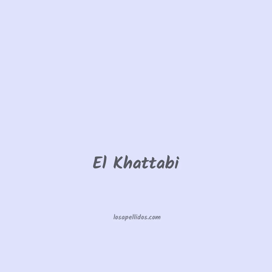 El khattabi en chino
