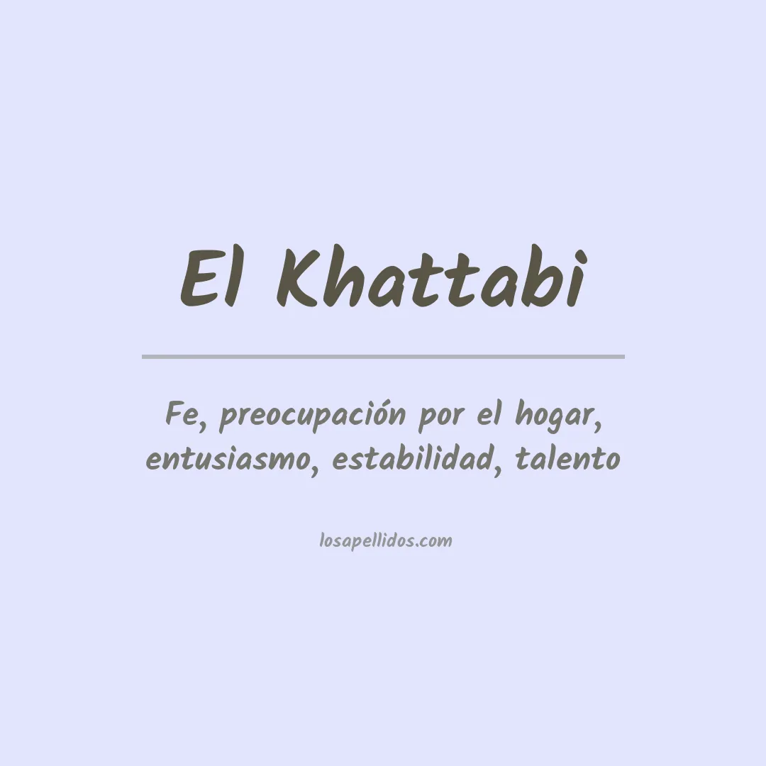 Apellido El khattabi