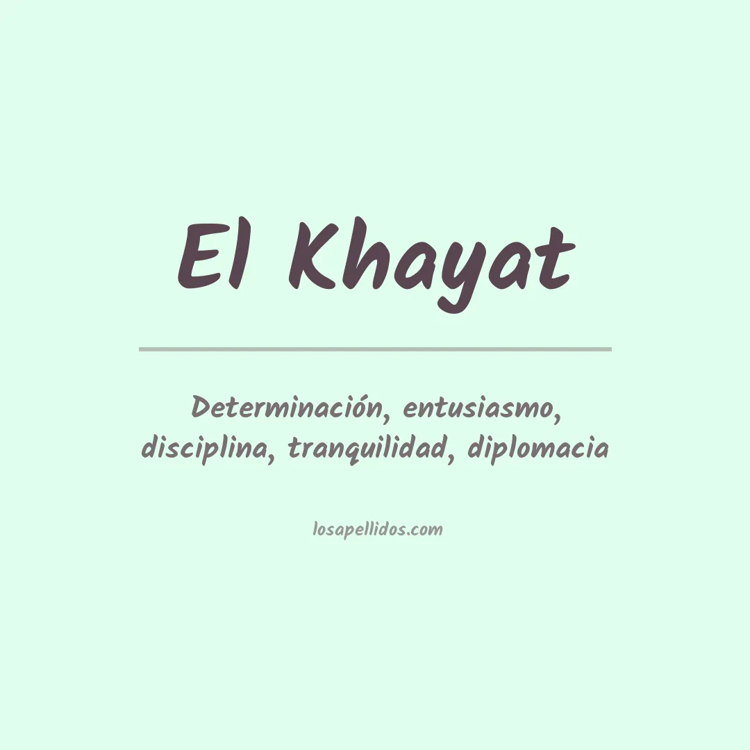 Apellido El khayat