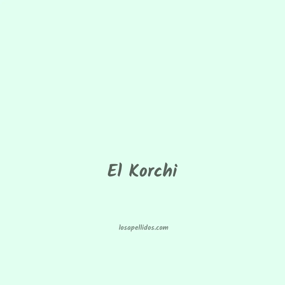 El korchi en chino