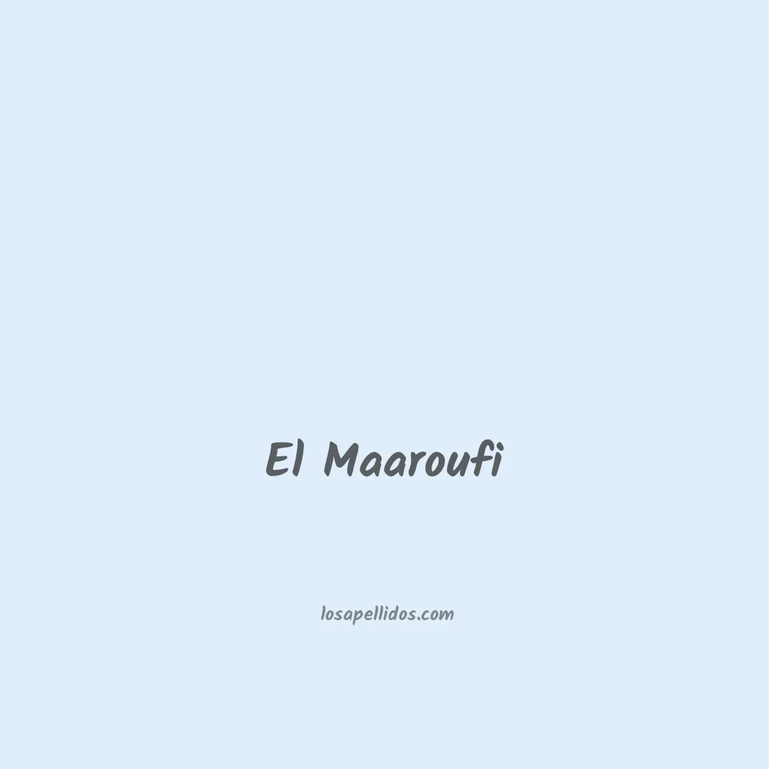 El maaroufi en chino
