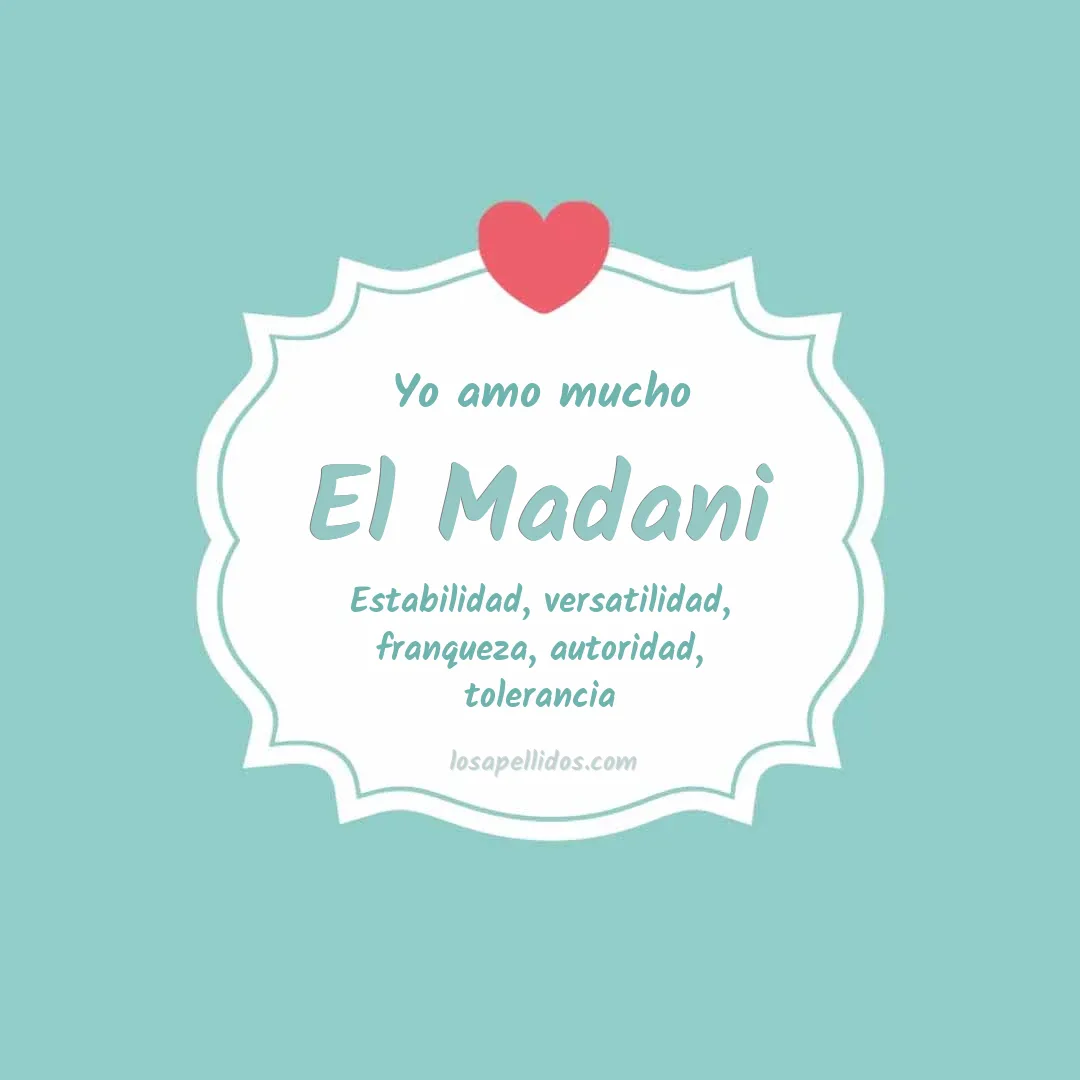 Yo amo mucho El madani