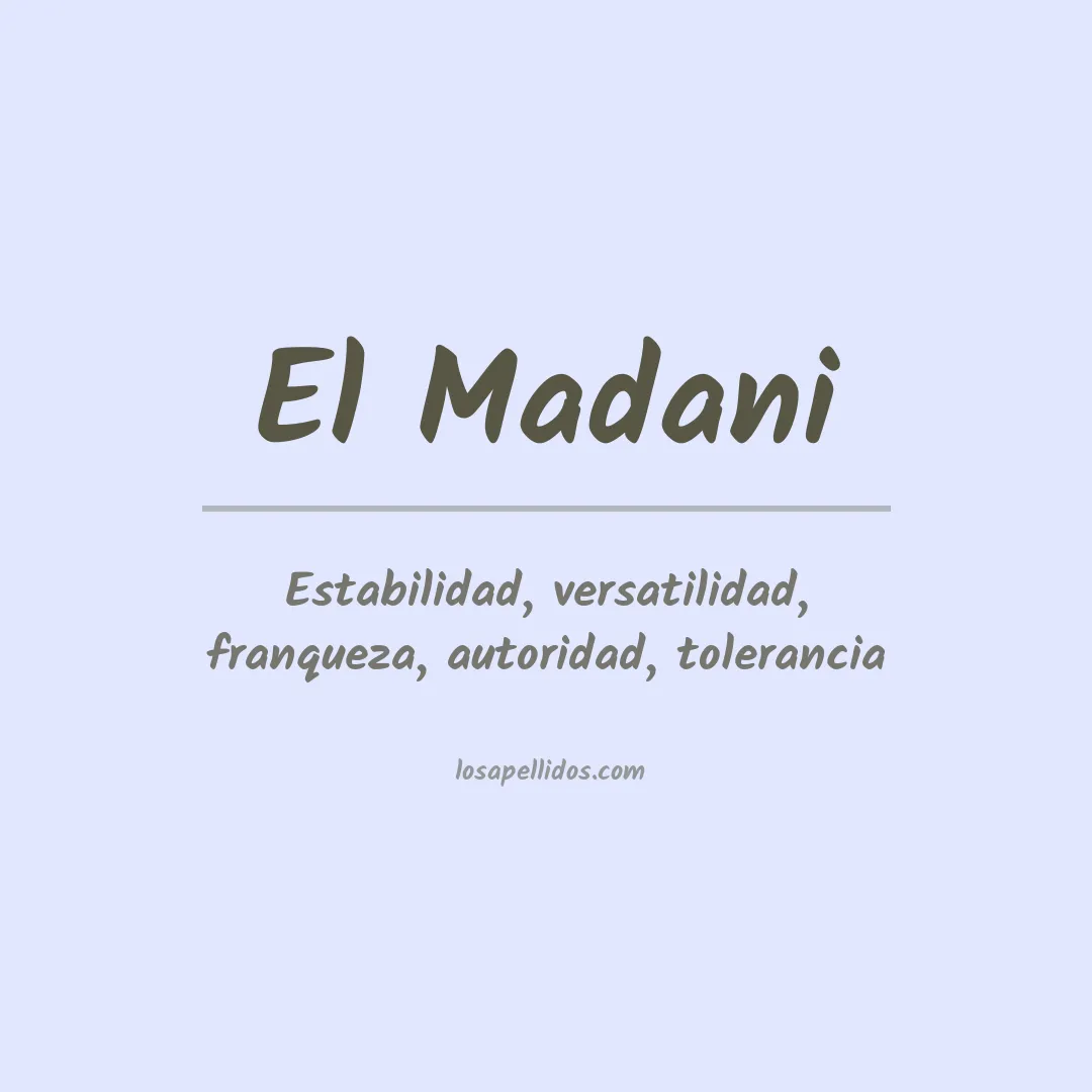 Apellido El madani