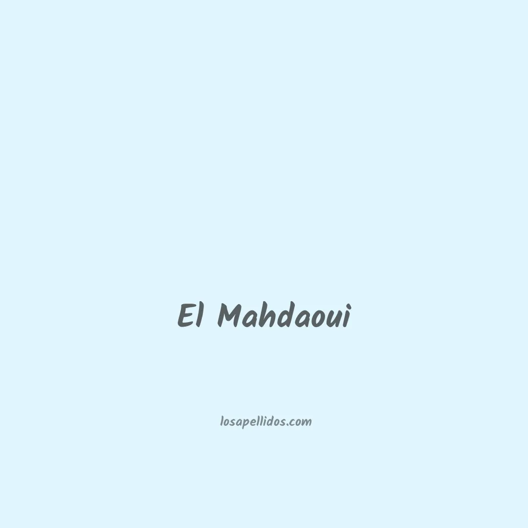 El mahdaoui en chino
