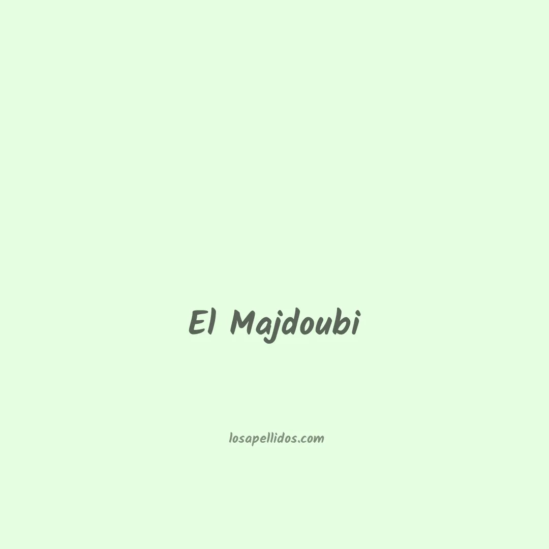 El majdoubi en chino