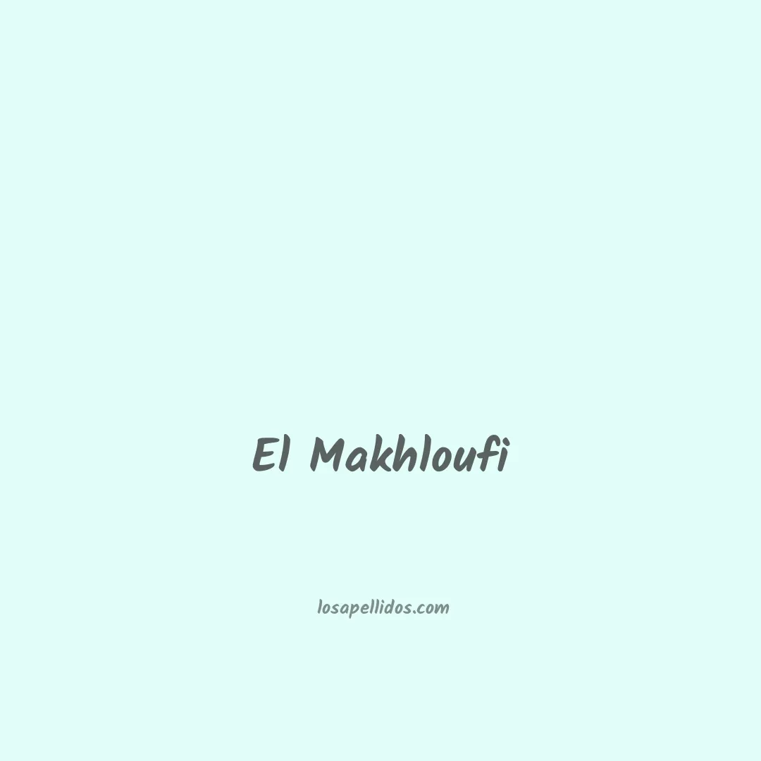 El makhloufi en chino
