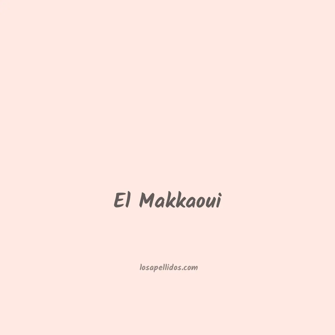 El makkaoui en chino