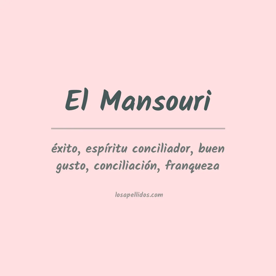 Apellido El mansouri