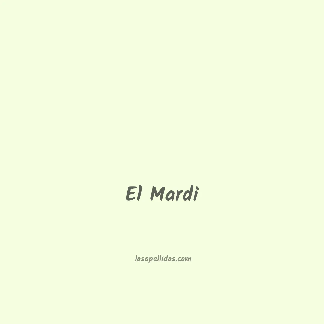 El mardi en chino