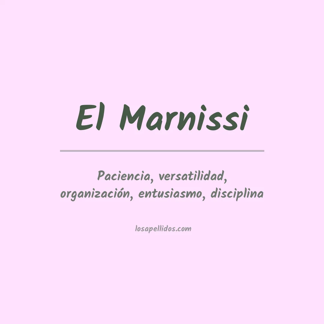 Apellido El marnissi