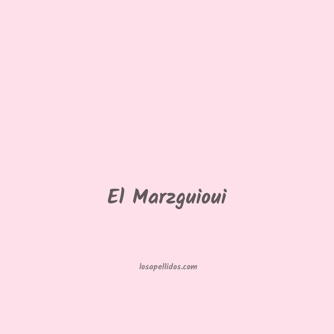 El marzguioui en chino