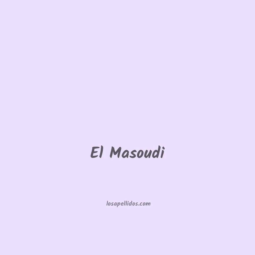 El masoudi en chino
