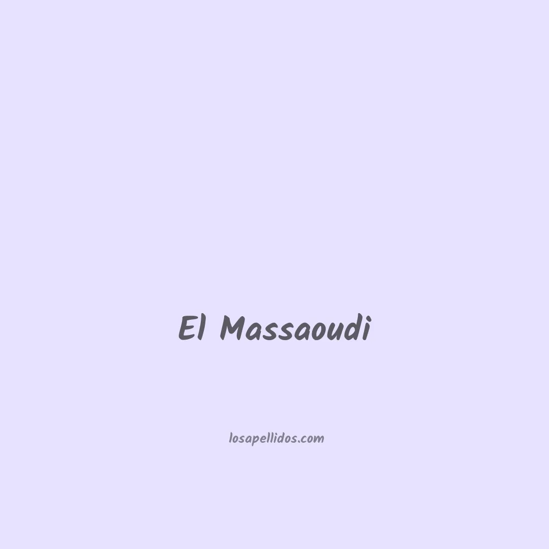 El massaoudi en chino