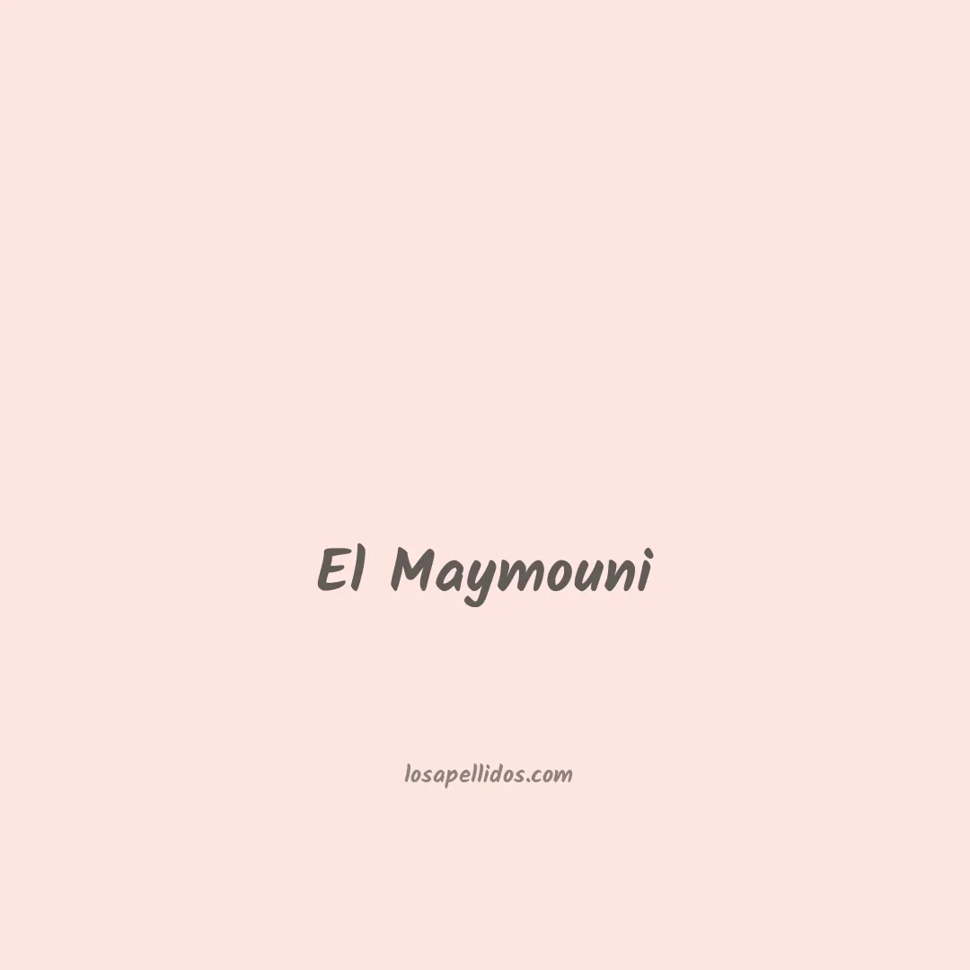 El maymouni en chino
