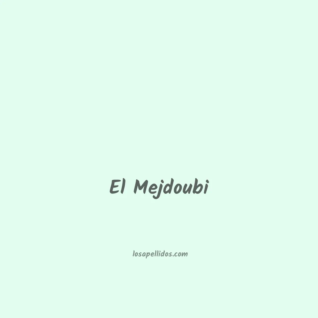 El mejdoubi en chino