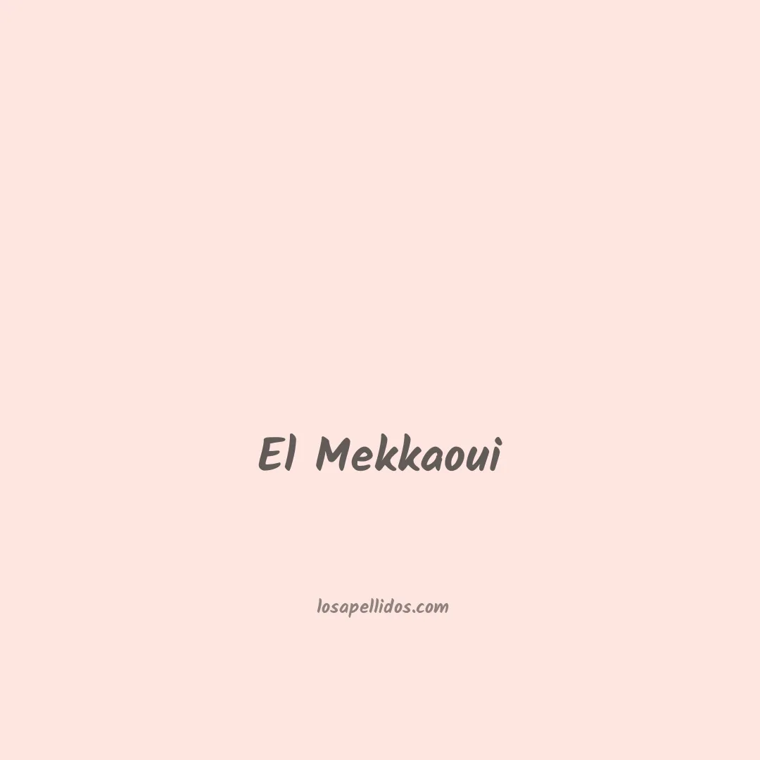 El mekkaoui en chino
