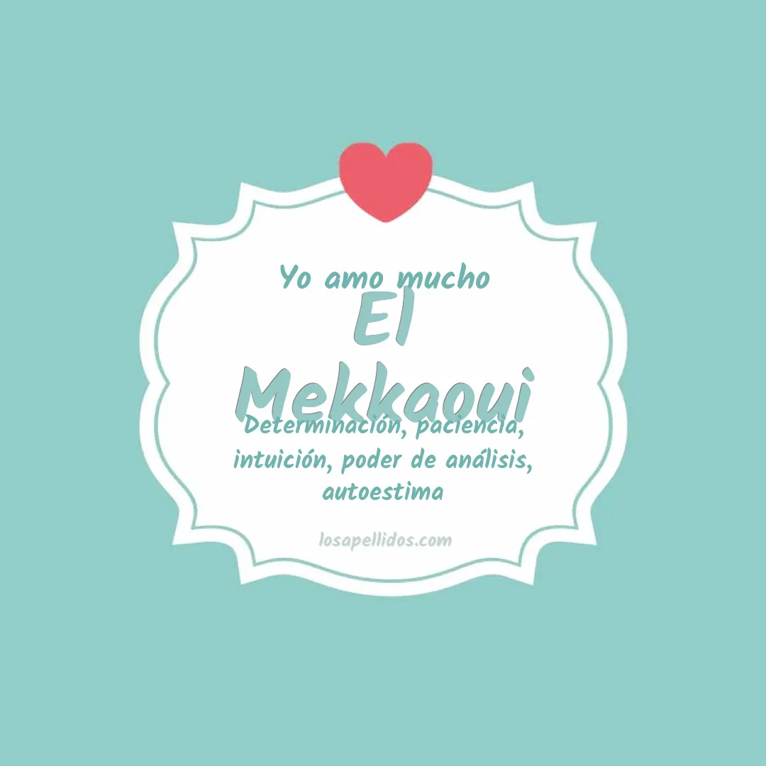 Yo amo mucho El mekkaoui