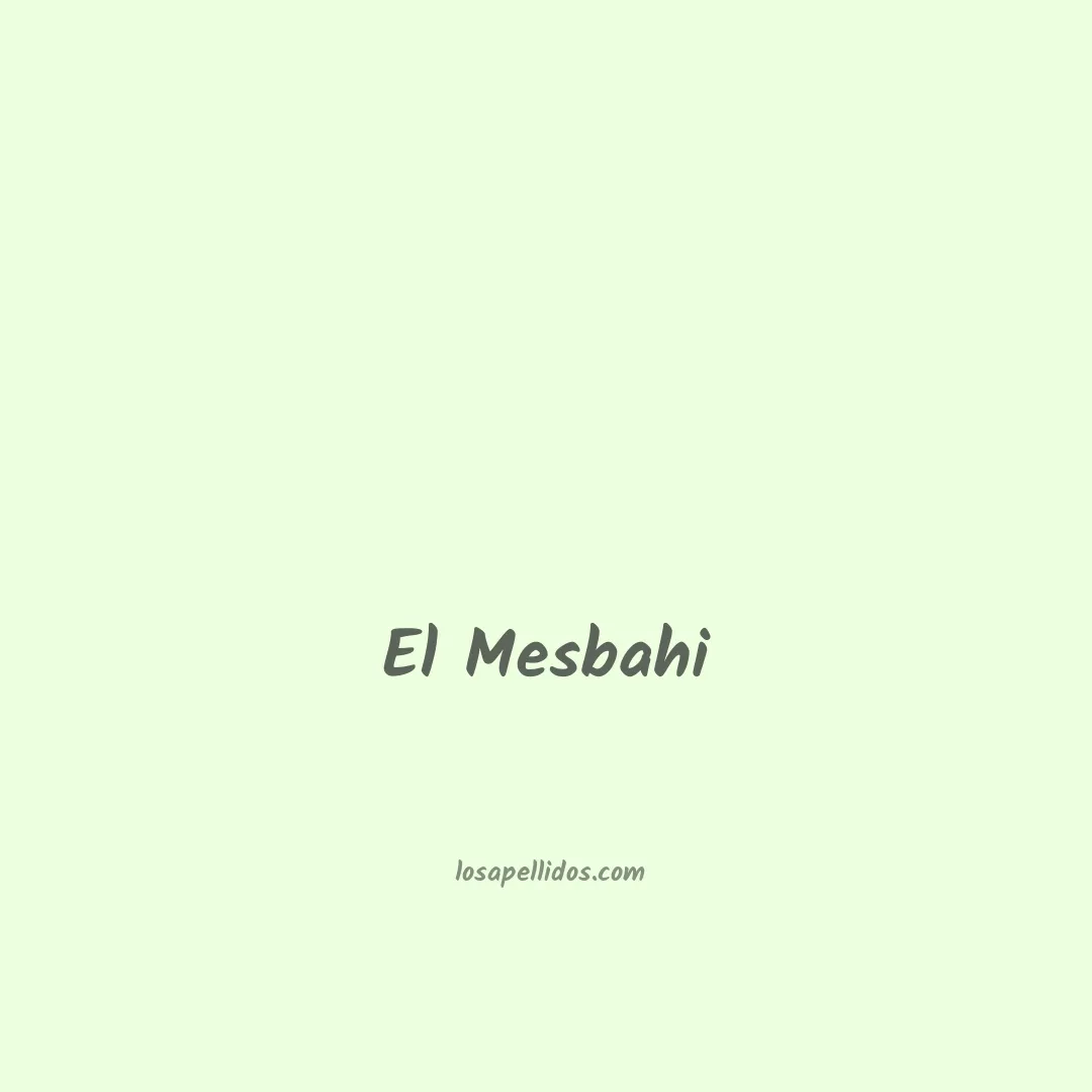 El mesbahi en chino