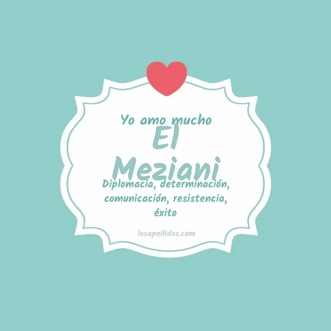 Yo amo mucho El meziani