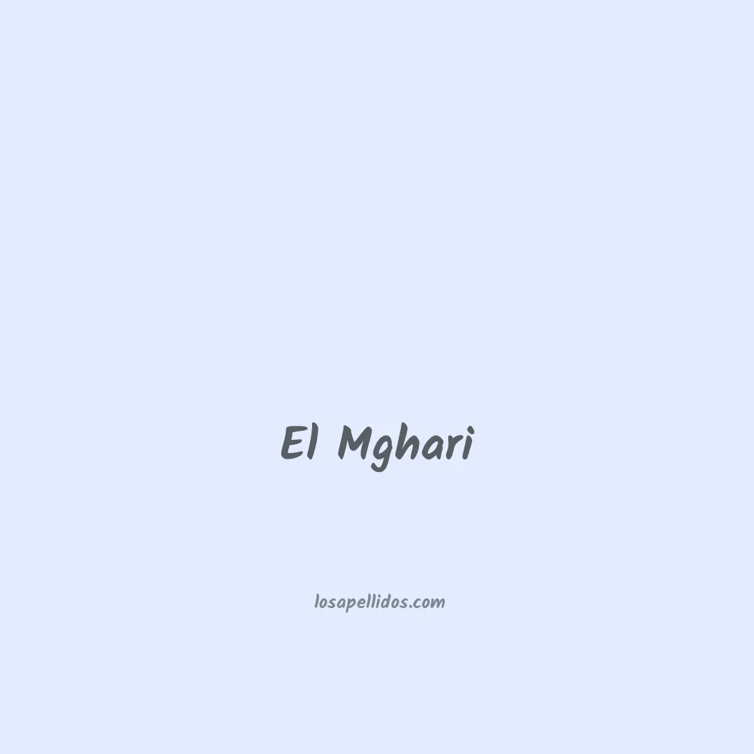 El mghari en chino