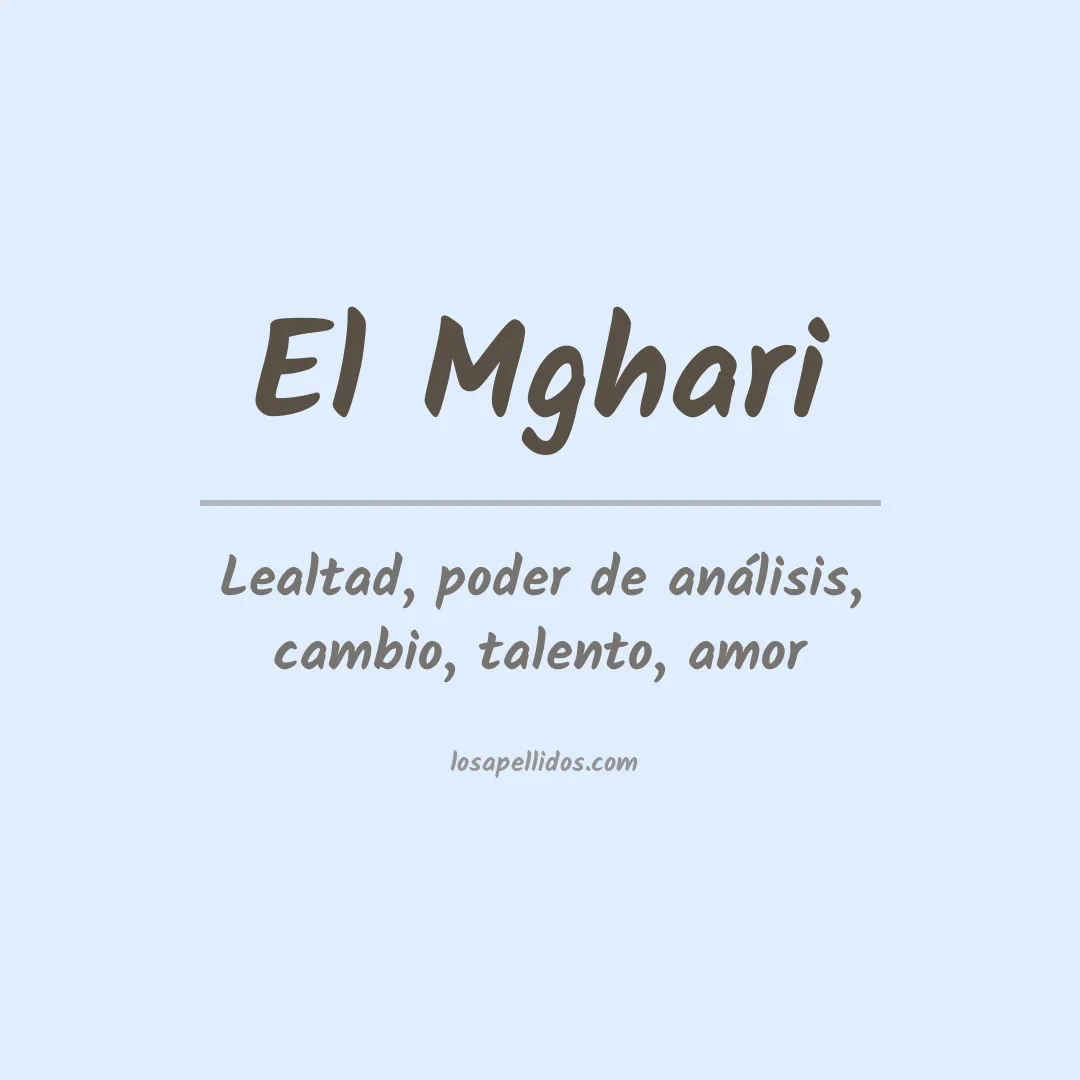 Apellido El mghari