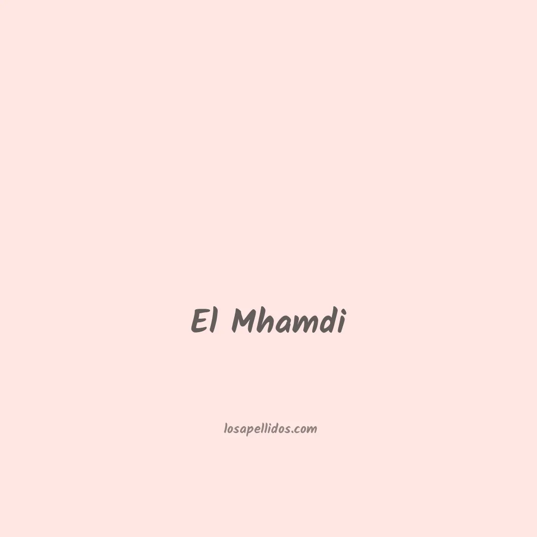El mhamdi en chino
