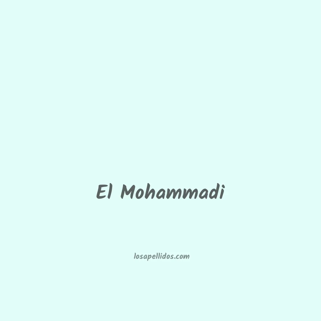 El mohammadi en chino